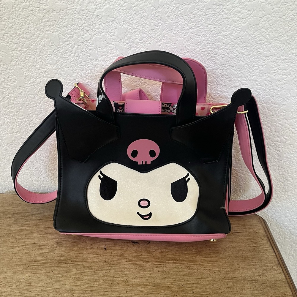 Loungefly Sanrio Kuromi & My Melody crossbody bag Black Pink